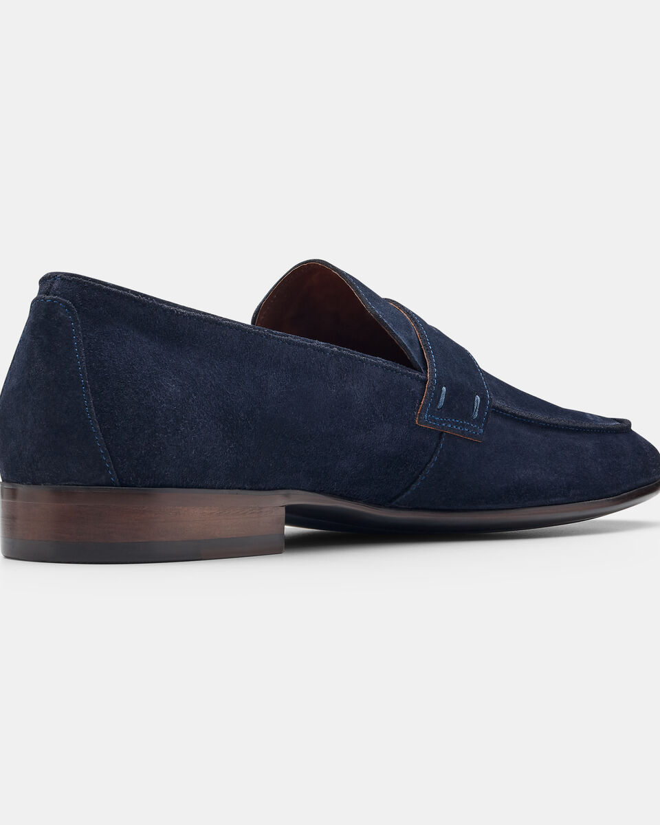 Dorno Suede Loafer, Navy, hi-res